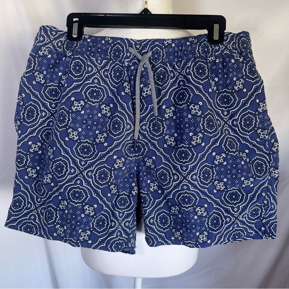 Reyn Spooner Men's 6" Swim Trunks, Kaimana Bandana-Twilight Blue Size‎ Medium